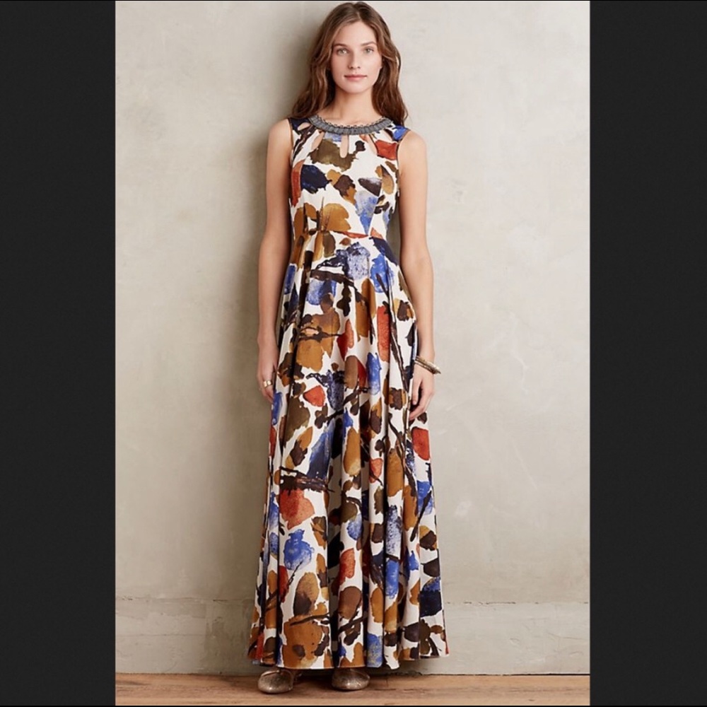 Anthropologie Finola Maxi Dress Size S